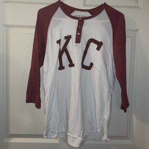 KC baseball style shirt